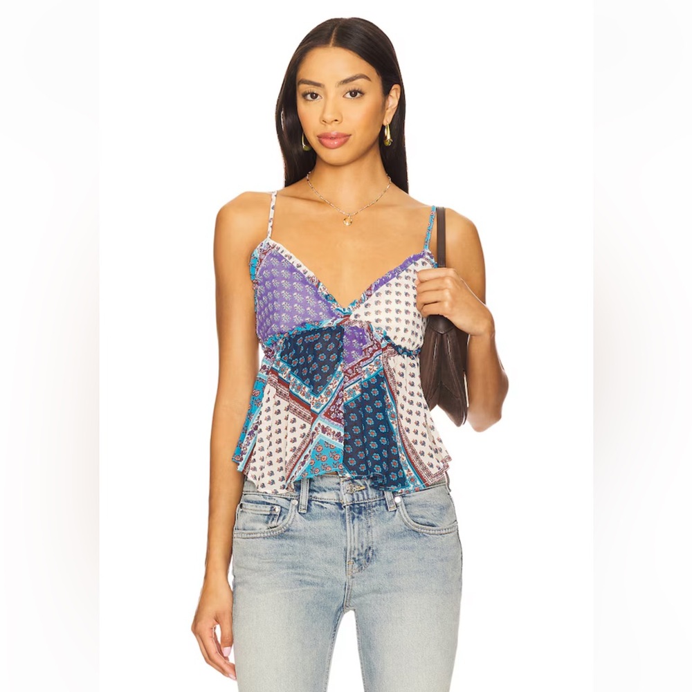 free people Alix Printed Top